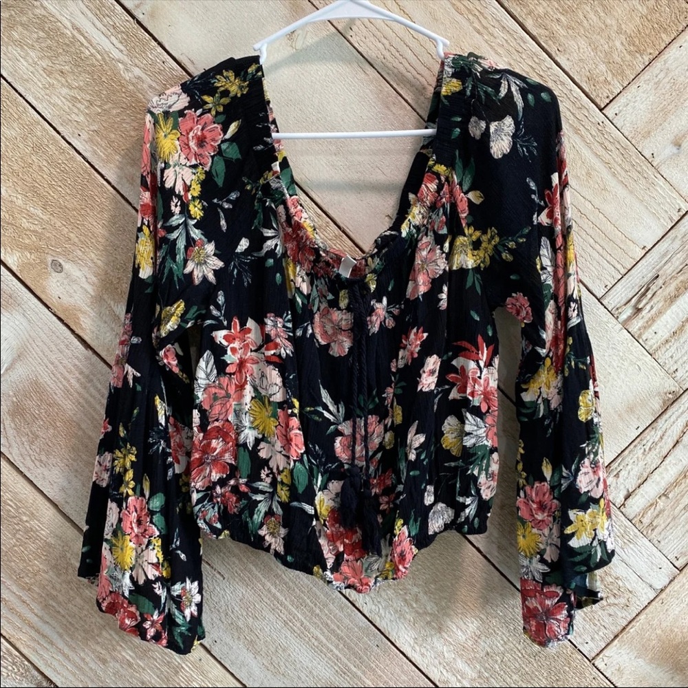 Semi Cropped Flowy Top